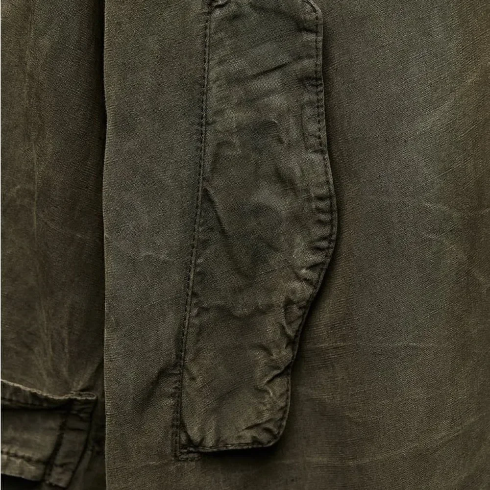 ZARA ZW COLLECTION WASHED LYOCELL TRENCH - Picture 6 of 16